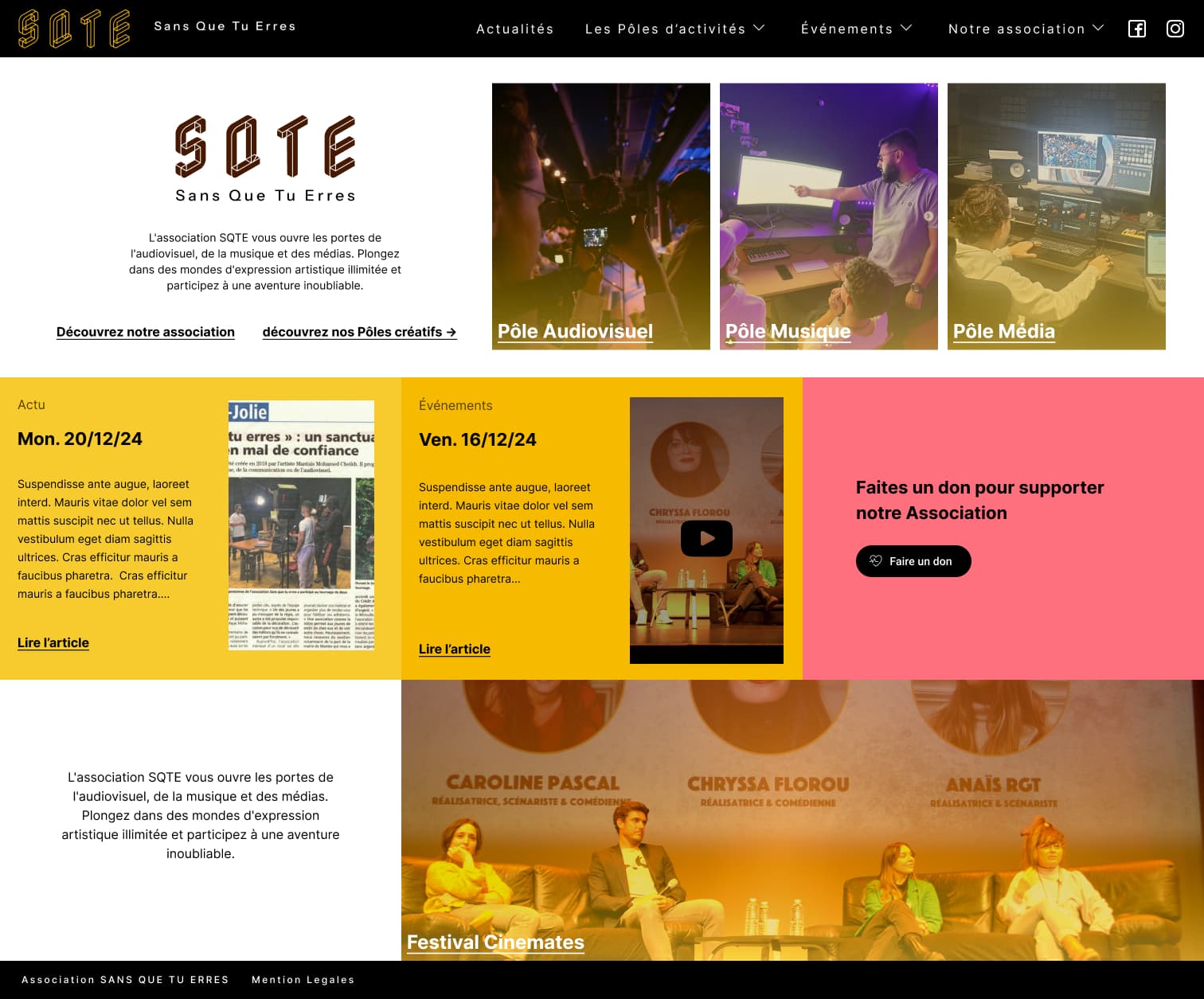 SQTE - Page d'accueil